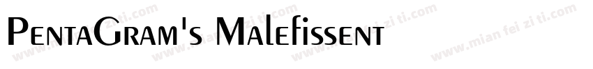 PentaGram's Malefissent转换器字体转换